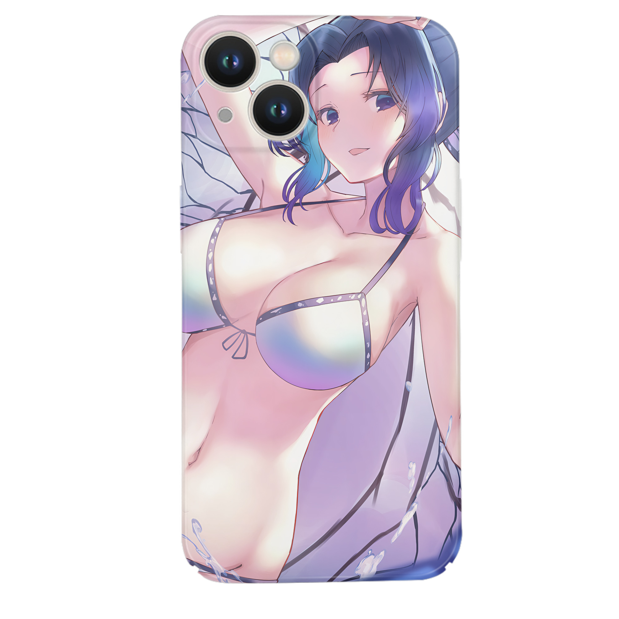 （画像用） 鬼滅の刃（きめつのやいば）蟲柱-胡蝶 しのぶ／こちょう しのぶ Kochou Shinobu 【iPhone 14シリーズ対応】ハードケース